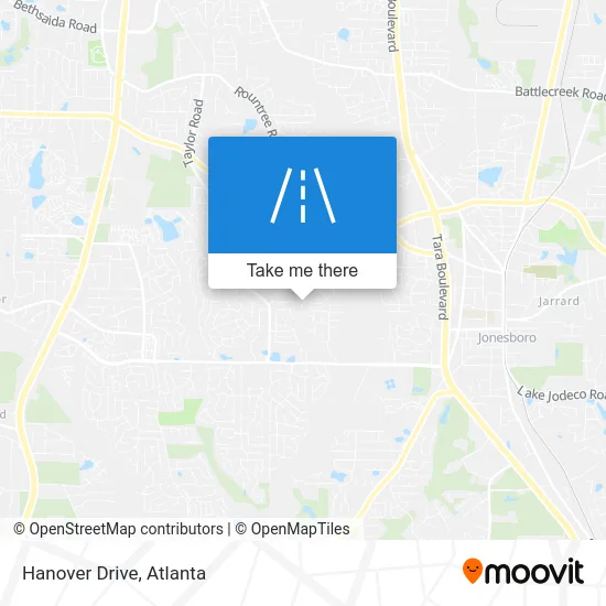 Hanover Drive map