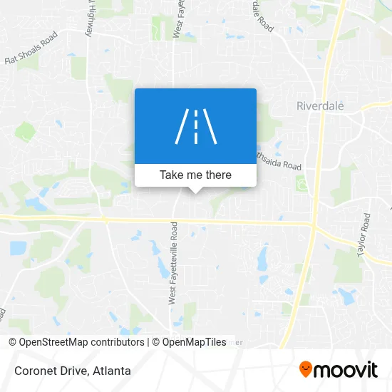Coronet Drive map