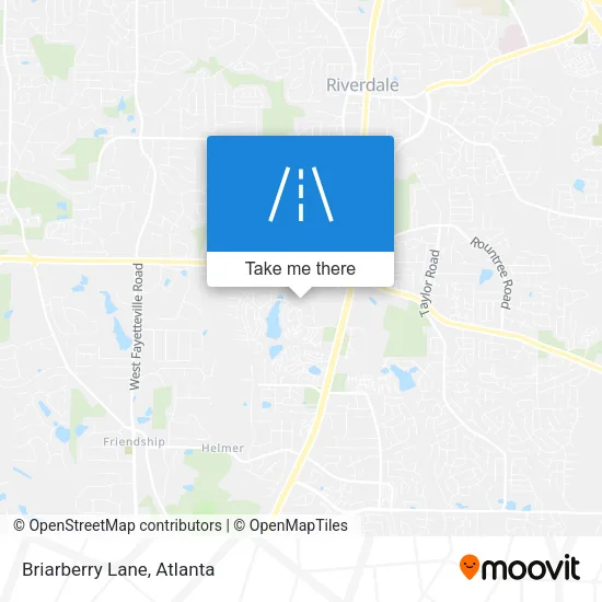 Briarberry Lane map
