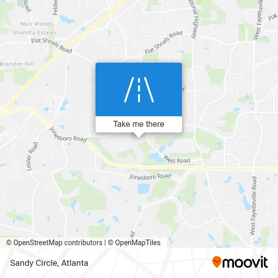 Sandy Circle map