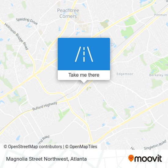 Magnolia Street Northwest map