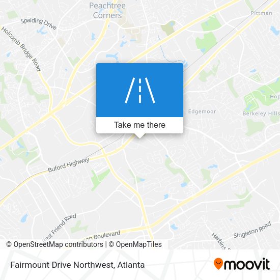 Fairmount Drive Northwest map