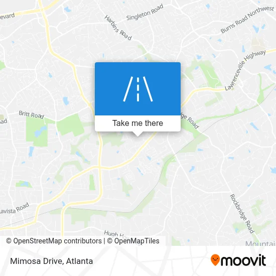 Mimosa Drive map