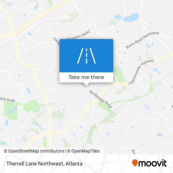 Therrell Lane Northwest map