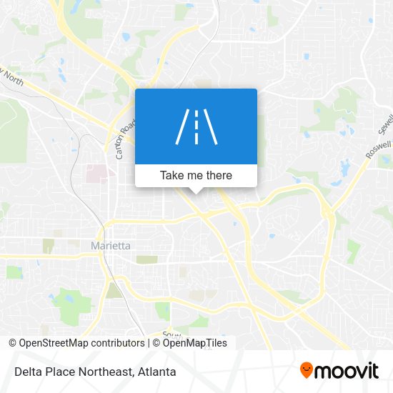 Mapa de Delta Place Northeast