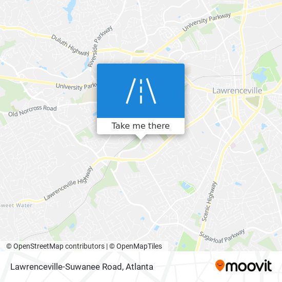 Lawrenceville-Suwanee Road map