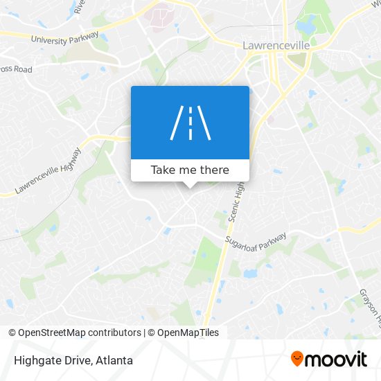 Mapa de Highgate Drive