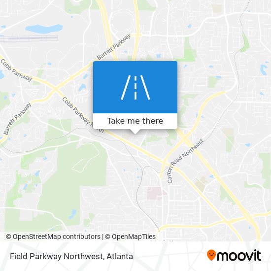 Field Parkway Northwest map