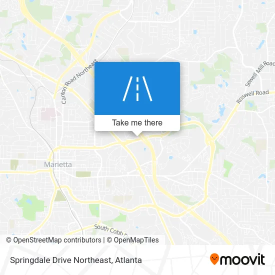 Springdale Drive Northeast map