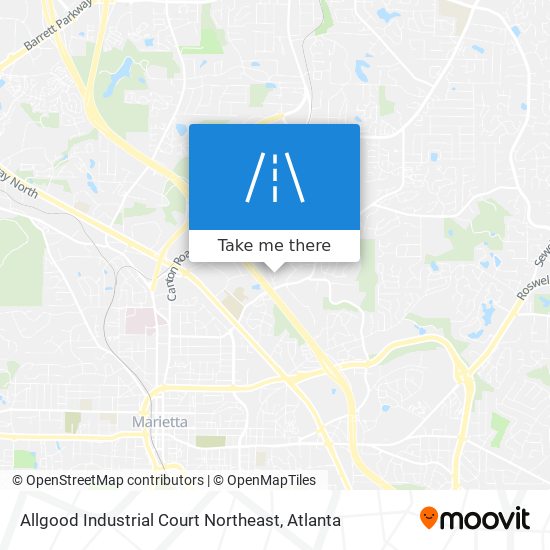 Mapa de Allgood Industrial Court Northeast