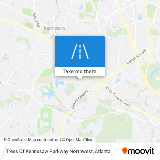 Trees Of Kennesaw Parkway Northwest map