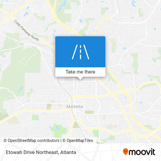 Etowah Drive Northeast map