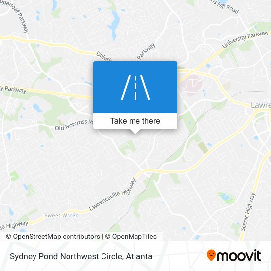 Sydney Pond Northwest Circle map