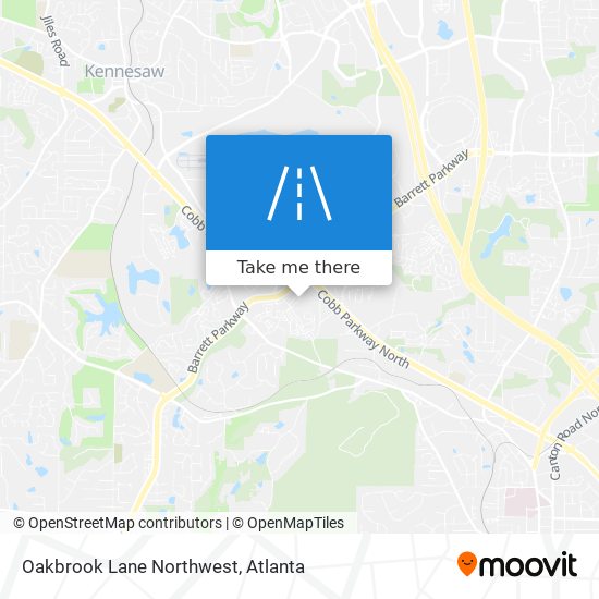 Mapa de Oakbrook Lane Northwest