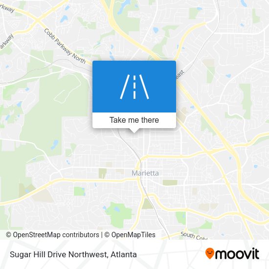Mapa de Sugar Hill Drive Northwest