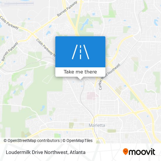 Loudermilk Drive Northwest map