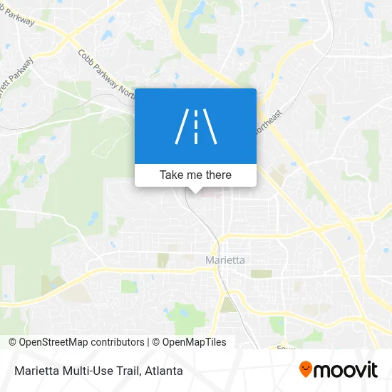 Marietta Multi-Use Trail map
