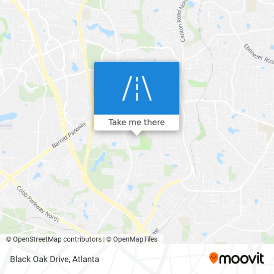 Black Oak Drive map