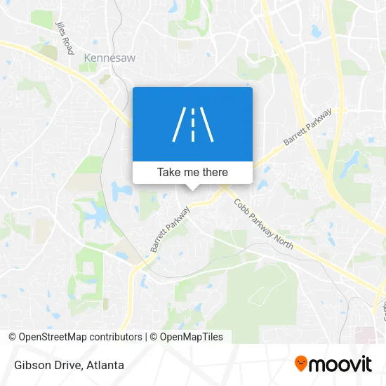 Gibson Drive map