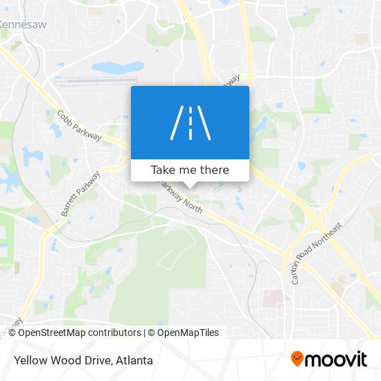 Yellow Wood Drive map