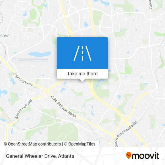 General Wheeler Drive map