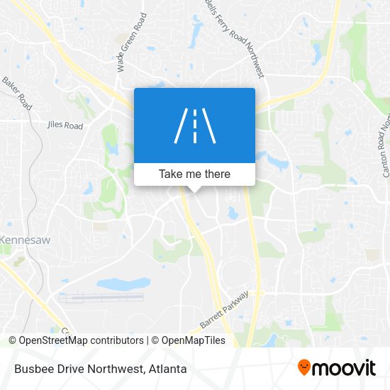 Busbee Drive Northwest map