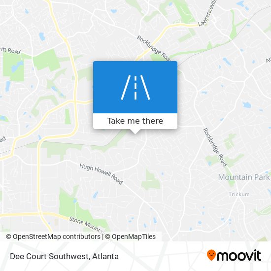 Mapa de Dee Court Southwest