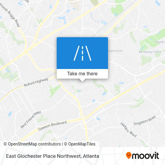Mapa de East Glochester Place Northwest