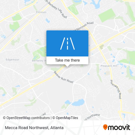 Mecca Road Northwest map