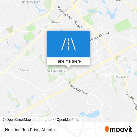 Hopkins Run Drive map