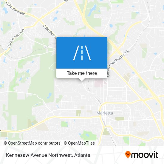 Kennesaw Avenue Northwest map