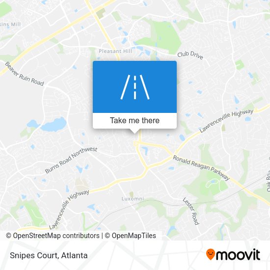 Mapa de Snipes Court