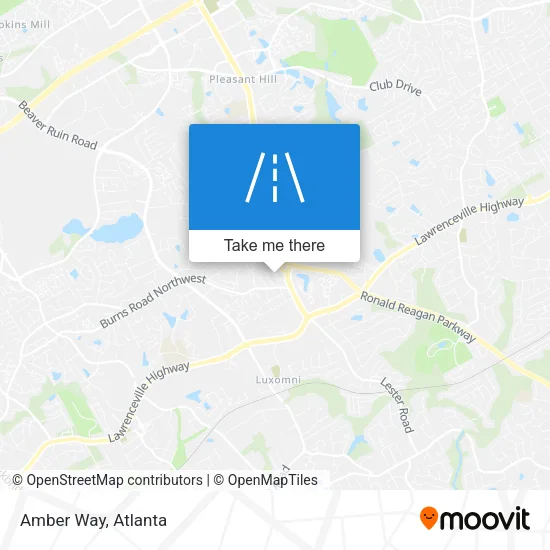 Amber Way map