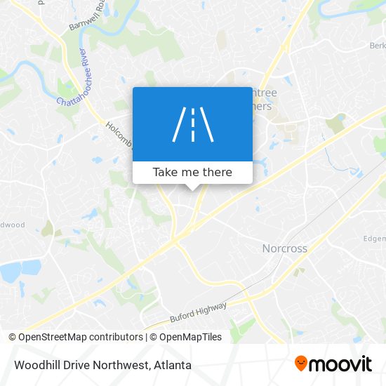 Mapa de Woodhill Drive Northwest