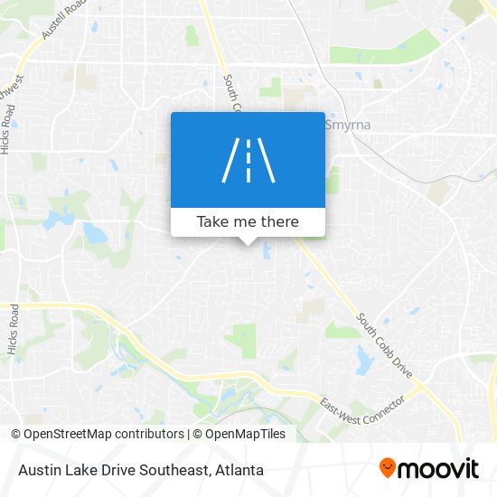 Austin Lake Drive Southeast map