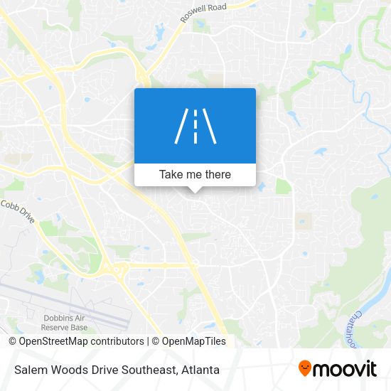 Salem Woods Drive Southeast map