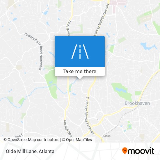 Olde Mill Lane map