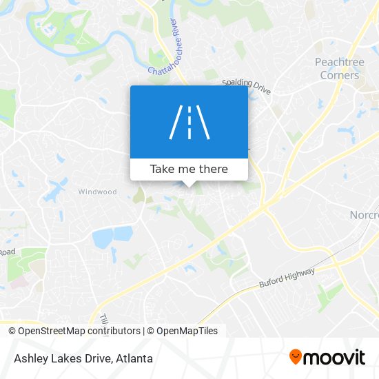 Mapa de Ashley Lakes Drive