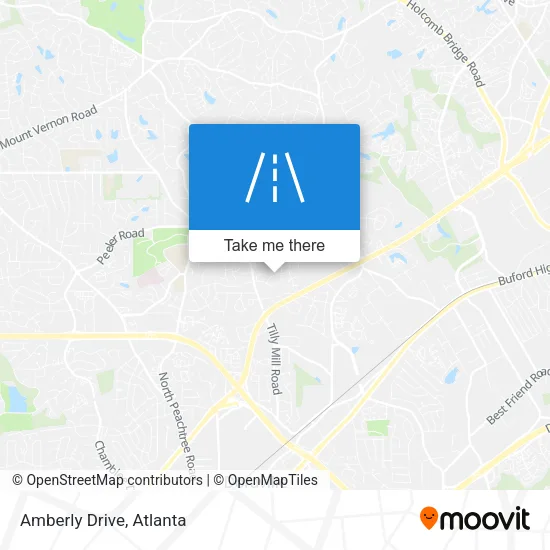 Amberly Drive map