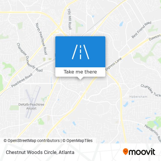 Mapa de Chestnut Woods Circle