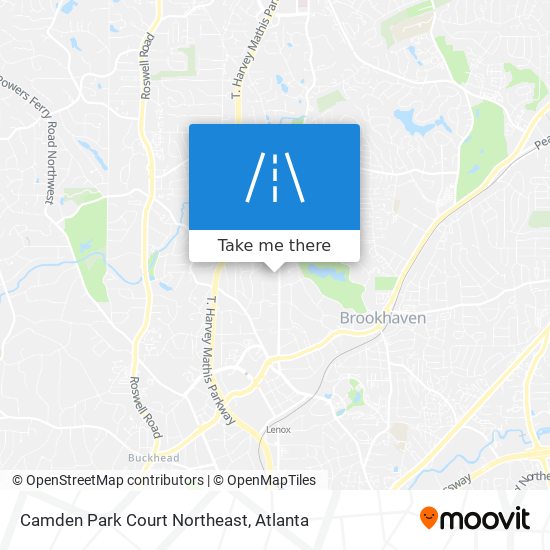 Mapa de Camden Park Court Northeast