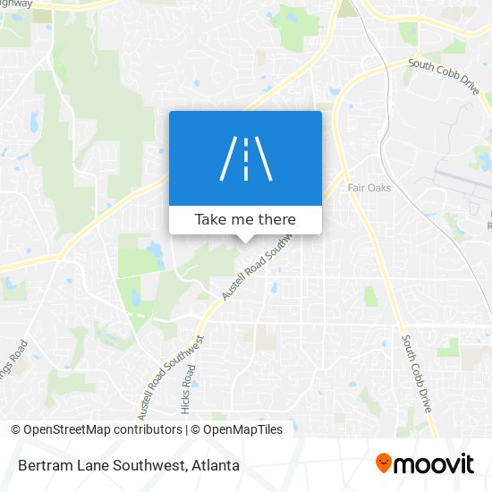 Mapa de Bertram Lane Southwest