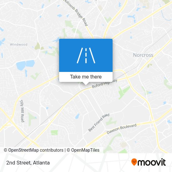 Mapa de 2nd Street