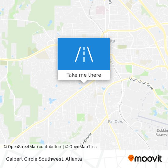 Calbert Circle Southwest map