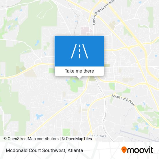 Mapa de Mcdonald Court Southwest