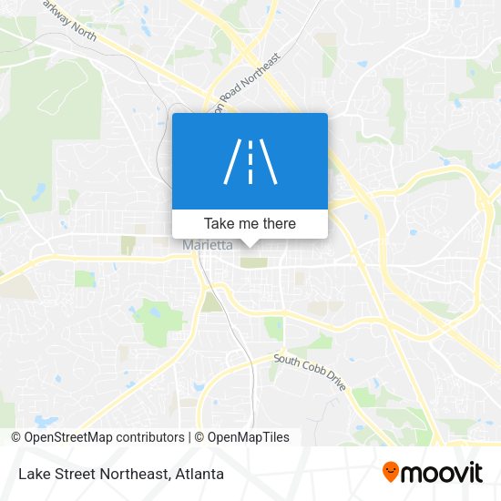 Lake Street Northeast map