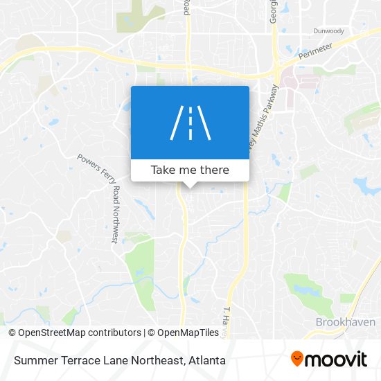 Summer Terrace Lane Northeast map