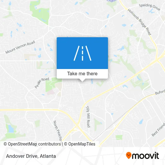 Andover Drive map