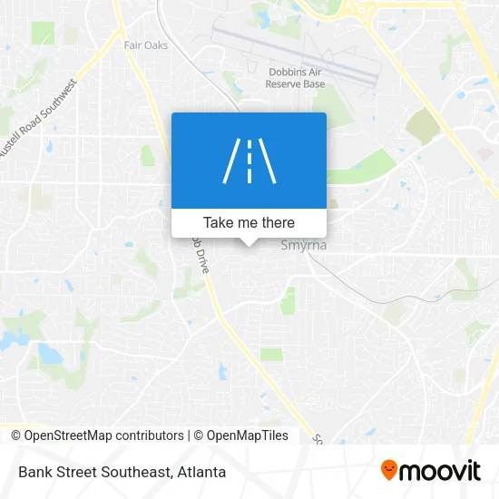 Bank Street Southeast map