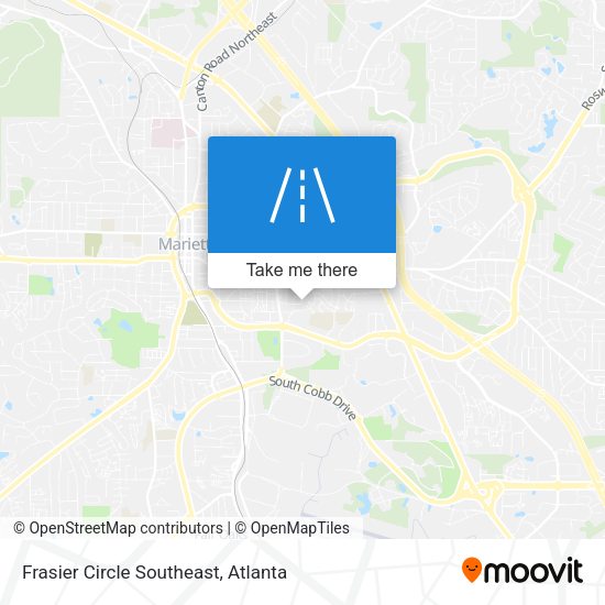 Frasier Circle Southeast map